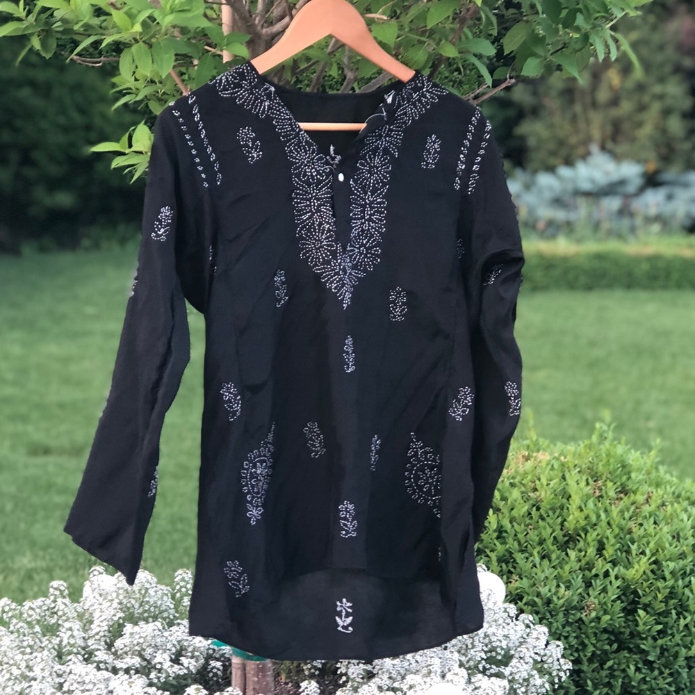 Silk Embroidered Blouse